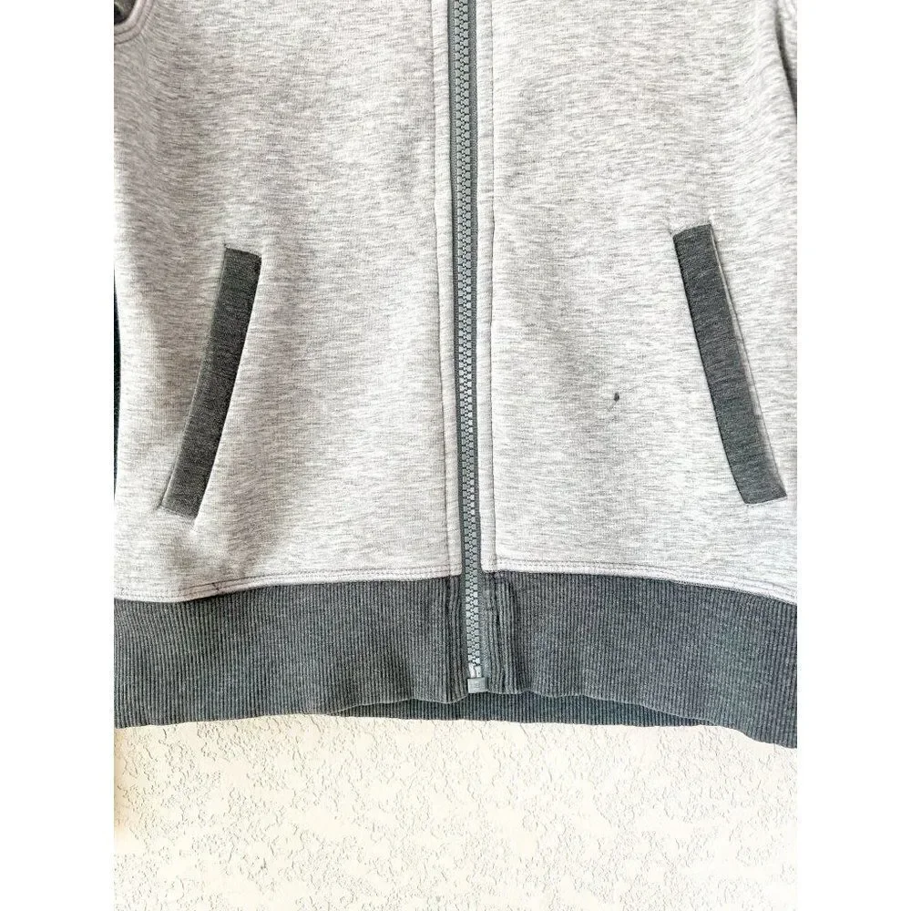 Athleta Girl Track Star Gray Zipper Jacket Size 6